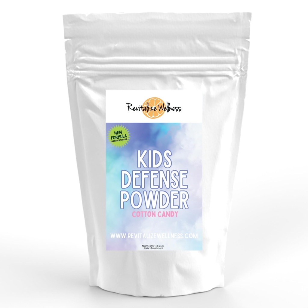 Poudre pour la défense des enfants: Nouvelle formule, saveur améliorée: Dose orthomoléculaire de 1000 mg de vitamine C et 250 mg de B3.
