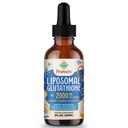 Prunucis 2000MG Liposomale Glutathionflüssigkeit, 98% Absorption, Aktivform L-Glutathion Supplement, Vegan Friendly, Powerful Antioxidant Complex for Immune System, Aging Defense, Detox, 2 FL.OZ
