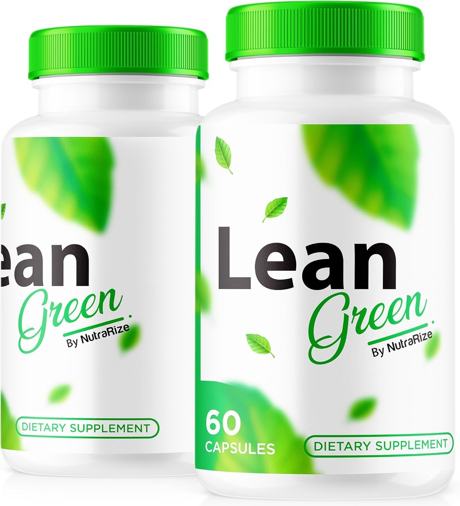 (2 Pack) Pilules de perte de poids Lean Green - Soutient naturellement le style de vie actif et la condition physique, les pilules kéto Premium pour l'énergie durable et la santé, Formule Lean Greens, Revue officielle LeanGreen (120 Capsules)