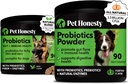 Probiotics Bundle: Dog Probiotics for Diarrhea & Bowel Support Chews & Powder mit Verdauungsenzymen für Gut Health (Duck 90 ct)