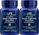 Estensione di vita Enzimi Super Digestivi e Probiotici, 60 capsule vegetariane (Pack of 2)