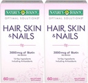 Nature's Bounty Optimal Solutions Hair, Skin & Nails Formula, 120 beschichtete Caplets (2 X 60 Count)