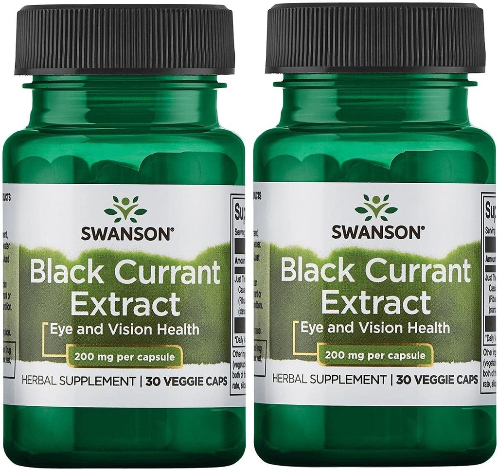Estratto di ribes nero di Swanson 200 mg 30 tappi di veg 2 pacchetto