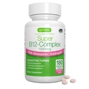 Igennus Sublingual Vitamin B12 Complex 1000mcg, Methylcobalamin metilato, Adenosylcobalamin & Hydroxocobalamin, Alto assorbimento & Clean, 180 Serve, Senza zucchero & Vegan