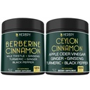 Ensemble 7in1 Berberine HCl 97% Suppléments et 6in1 Premium Ceylan Suppléments cannelle
