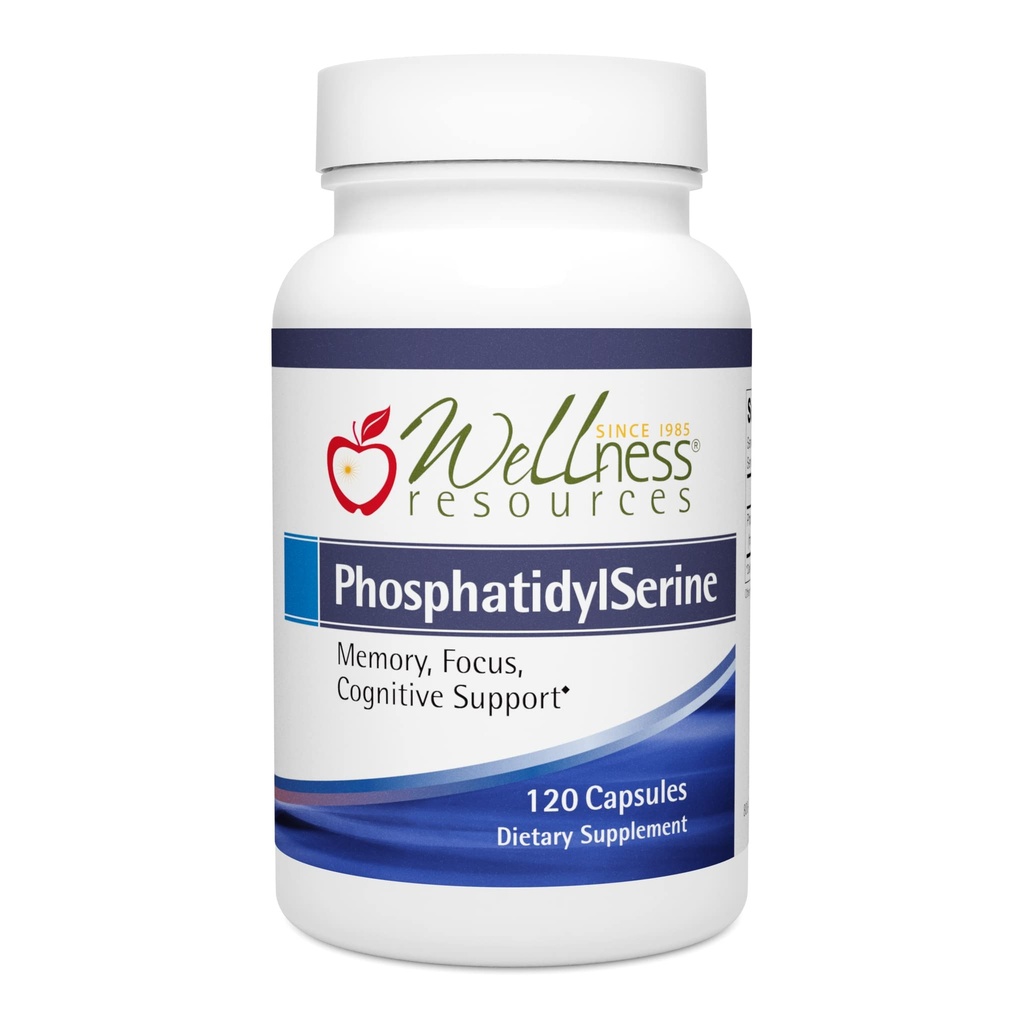 Wellness Ressourcen PhosphatidylSerine Soy-Free Sonnenblume Quelle (100mg, 120 Kapseln) Non-GMO, Vegan...