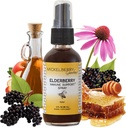 Mickelberry Gardens Elderberry Honey Propolis Throat Spray - Natürliche Immununterstützung und Mantel für Kinder und Erwachsene (2 Unzen)