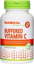 NutriBiotic Buffered Vitamin C, 500 Mg, 100 Caps | Vitamina di grado farmaceutico C con calcio, magnesio, potassio e zinco | Supporto antiossidante e collagene | Non OGM & Gluten Free