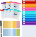 MARFOREVER 25 Pcs Pill Pouch Small Pill Bags Wiederverwendbare Medizin Organizer Reise Pille Container Aufbewahrung Pille Case mit Slide Lock 14 Stk Kunststoff Medizin Taschen 10 Stk Blatt Etiketten und ein Marker
