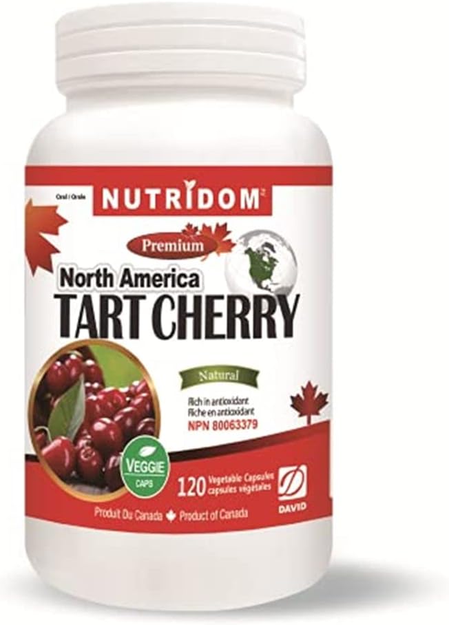 Nutridom North-American Tart Cherry 500mg-120 VCaps, Natürlich, Non-GMO