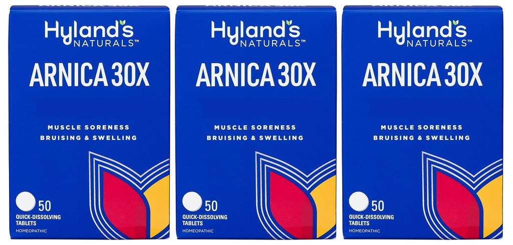 Tavole Arnica 30x 50 di Hyland (3 Pack = 150 compresse), Bruising, Gonfiore, Rilievo di dolore muscolare