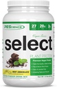 PEScience Sélectionner Poudre végétale de protéines, Chocolat à la menthe, 27 portions, Pois premium et mélange de riz brun