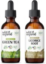 Wild & Bio Grüner Tee Tinktur 2 oz & Licorice Tinktur 2 fl oz