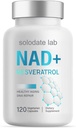 solodate lab NAD+ Supplemento 1000mg, True NAD+ & Resveratrol, 120 Caps