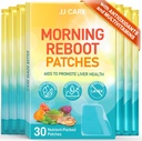 JJ CARE Morning Reboot Patch 30 pcs, Enveloppé individuellement (avec 7 pcs B12 Patches), Réveillez-vous avec facilité, Skin-friendly & Best pour les fêtes de baccalauréat