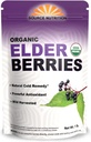 USDA Organic Dried Elderberries - Ganze Europäische Elderberry, verantwortungsvoll Wild Crafted, Perfekt für Tee, Syrups, und mehr - Sambucas Nigra - 1 Pfund (Certified Organic)
