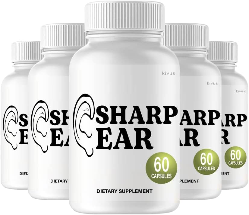(5 Pack) Ear Sharp - Supplément d'Acouphène avancé pour l'oreille Sharp (300 capsules)