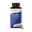 LifeSeasons Rest-ZZZ Melatonin Free - Sleep Support Supplement - Calms Nervous System - Eases Restlessness & Nerve-Related Sleeplessness - Magnesium GABA & Chamomile - 60 Capsule