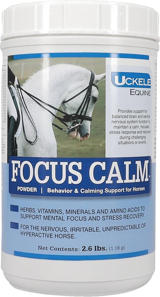 Uckele Focus Calm Horse Supplement - Calm and Behavior Ergänzung für Pferde - Equine Vitamin & Mineral Supplement - 2.6 Pfund (lb)