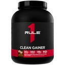 Regola 1 Gainer Pulito - Formula di Gain Lean ad Alta Proteina con 560 Calorie, 30g di proteina a spettro pieno, Oltre 90g Carbs, Sotto 6g di grassi (15 Serve, Burro di arachidi al cioccolato)