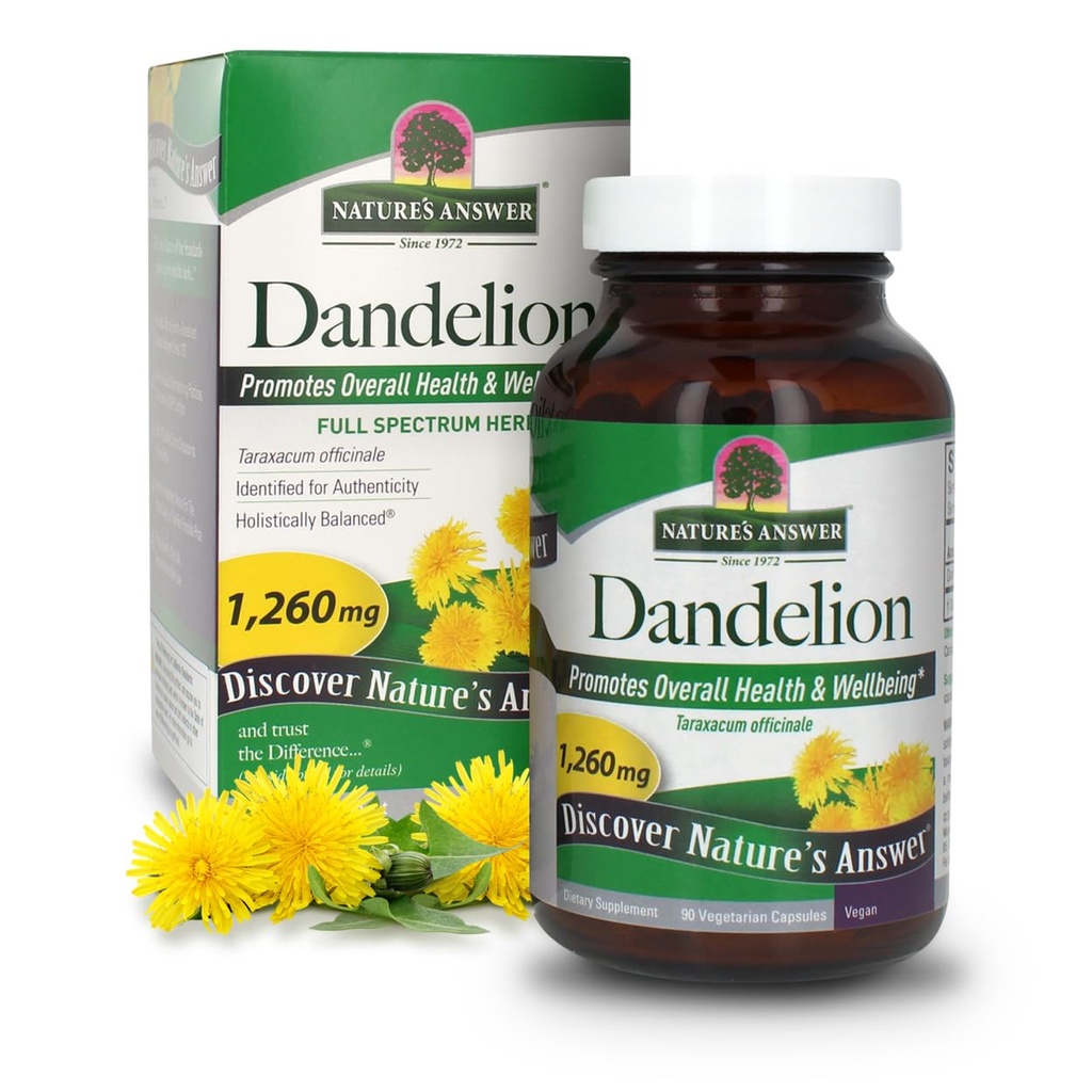 La risposta della natura Dandelion Root Capsule Vegetariani, 90-Count