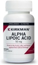 Kirkman - acide alpha lipoïque 50 mg - 90 gélules - antioxydant puissant - protège contre les radicaux nuisibles - hypoallergénique