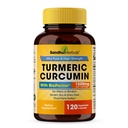Sandhu Herbals Curcumin Curcumin 120 Capsules avec supplément d'extrait de poivre noir Bioperine avec 95% Curcuminoids