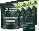 Nutrizione sui pacchetti Go Whey Protein Isolate con Creatina – 25g Protein + 5g Creatina – Polvere di proteine da viaggio a singolo raggio – Cioccolato (60-Pack)