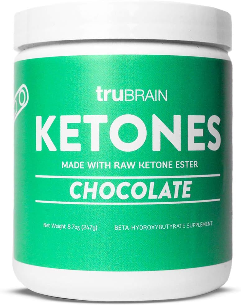 TruBrain Ketone - Keton Ester + BHB Exogene Ketone | Unterstützt Energie, Fokus und Ketosis | Ergänzung der Keto-Diät | Brain Booster (Chocolate)