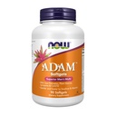 NOW Integratori, Multivitaminico ADAMTM Uomo con Sega Palmetto, Steoli vegetali, Licopene & CoQ10, 90 Softgels