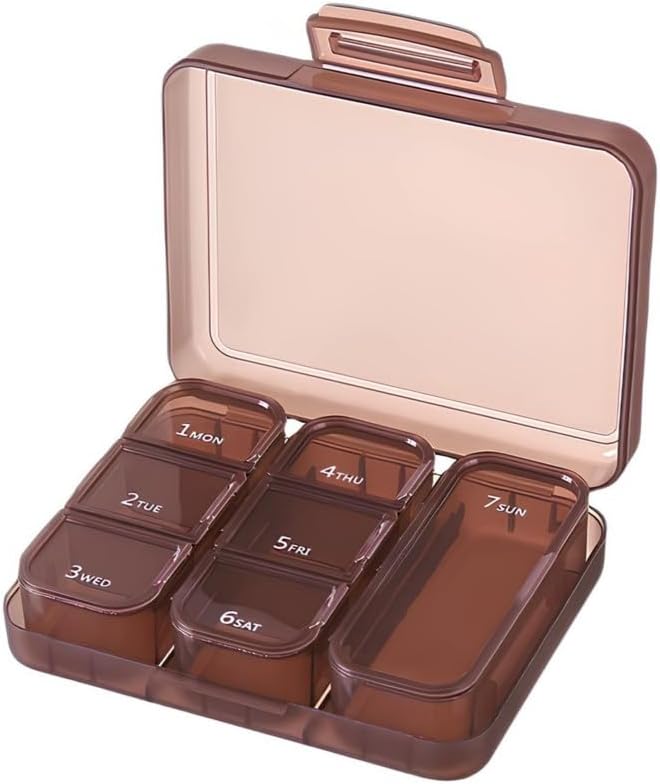 Kleine Pille Box,Pill Case,Pill Organizer,Travel wasserdicht tragbare Pocket Pill Box Medizin Organizer,Daily Pill Container für Geldbörsen Kompakte Reisemedizin Halter für Vitamine Medikamente Schwarz