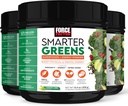 FORCE FACTOR Smarter Greens Superfoods + polvere di energia per aumentare la digestione di energia e supporto, salute del fegato, Bloating, Greens Polvere con enzimi digestivi, Probiotici & Prebiotici, Lime di limone, 90 Servings