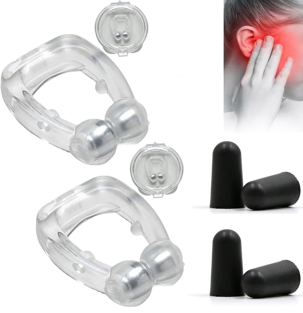 Acupeace Tinnitus Relief Device, Auricalm Tinnitus Relief Device, Tinnitus Relief für Ringohren, Tinnitus Ohr Manschetten Set Stopp Ohrring (1Pair)
