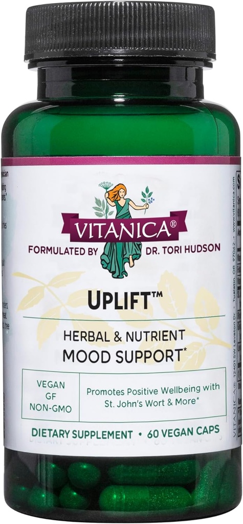 Vitanica Uplift, Mood e supporto emotivo, Vegan, 60 capsule