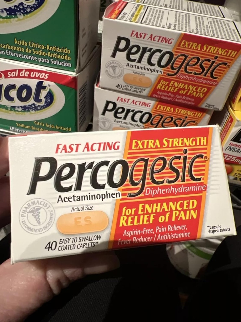 Percogesic Percogesic Fast Acting Capelli di Rilievo Del Dolore Extra Forza - 40 Ea (confezione di 5)