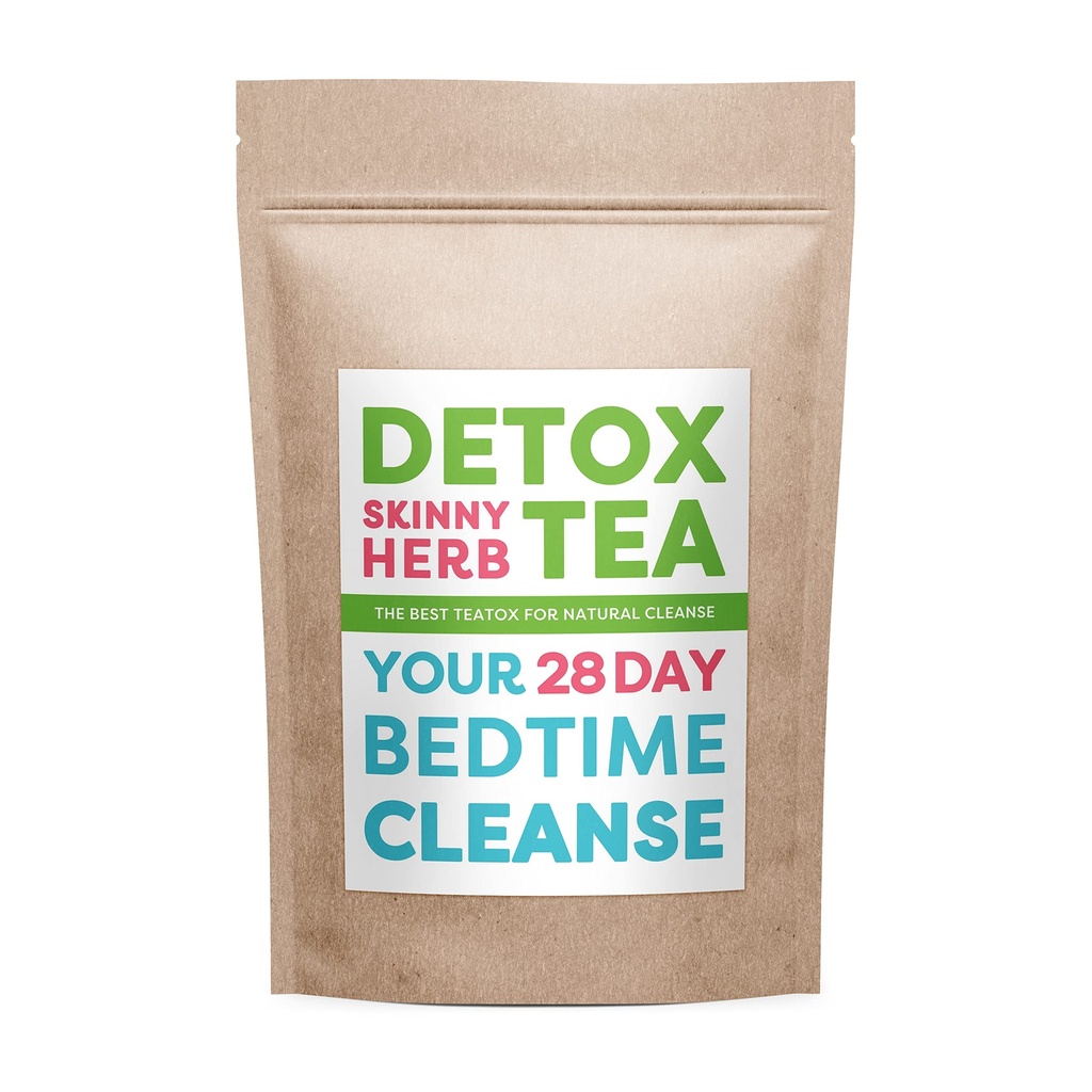 28 giorni pulizia del letto: Detox Skinny Herb - efficace tè di disintossicazione, pulizia del supporto, 100% naturale