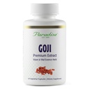 Extrait de Goji d'herbes paradisiaques, essence vitale, peau, yeux, soutien corporel, végétalien, sans gluten, non OGM, 60 capsules végétariennes de comte