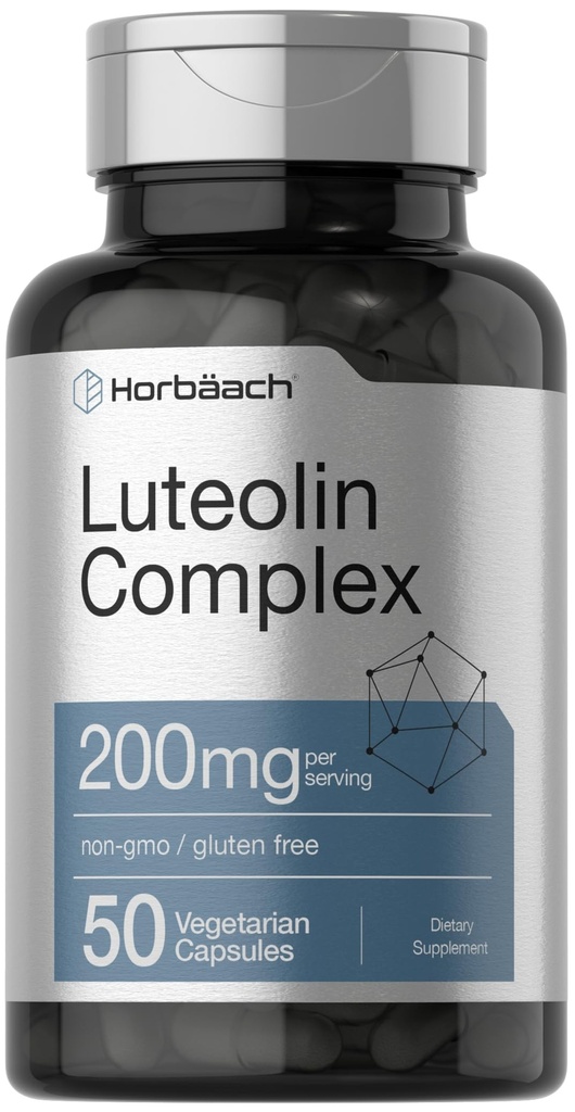 Horbäach Luteolin Complex Supplemento | con Rutin | 50 capsule | Vegetariano, Non OGM & Gluten Free Flavonoid Formula