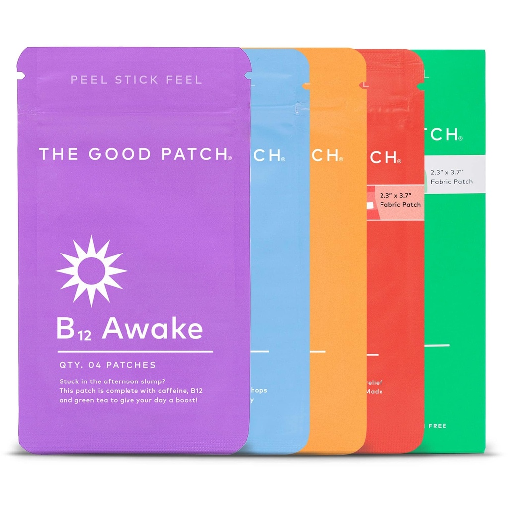 Der gute Patch All The Plant Patches Mixed Bundle. Perfekt für die Unzeitlichkeit des Lebens, Doch Gemeinsame Beschwerden. 5 Varianten: B12 Awake, Dream, Rescue, Cycle, Relief (20 Total Patches)