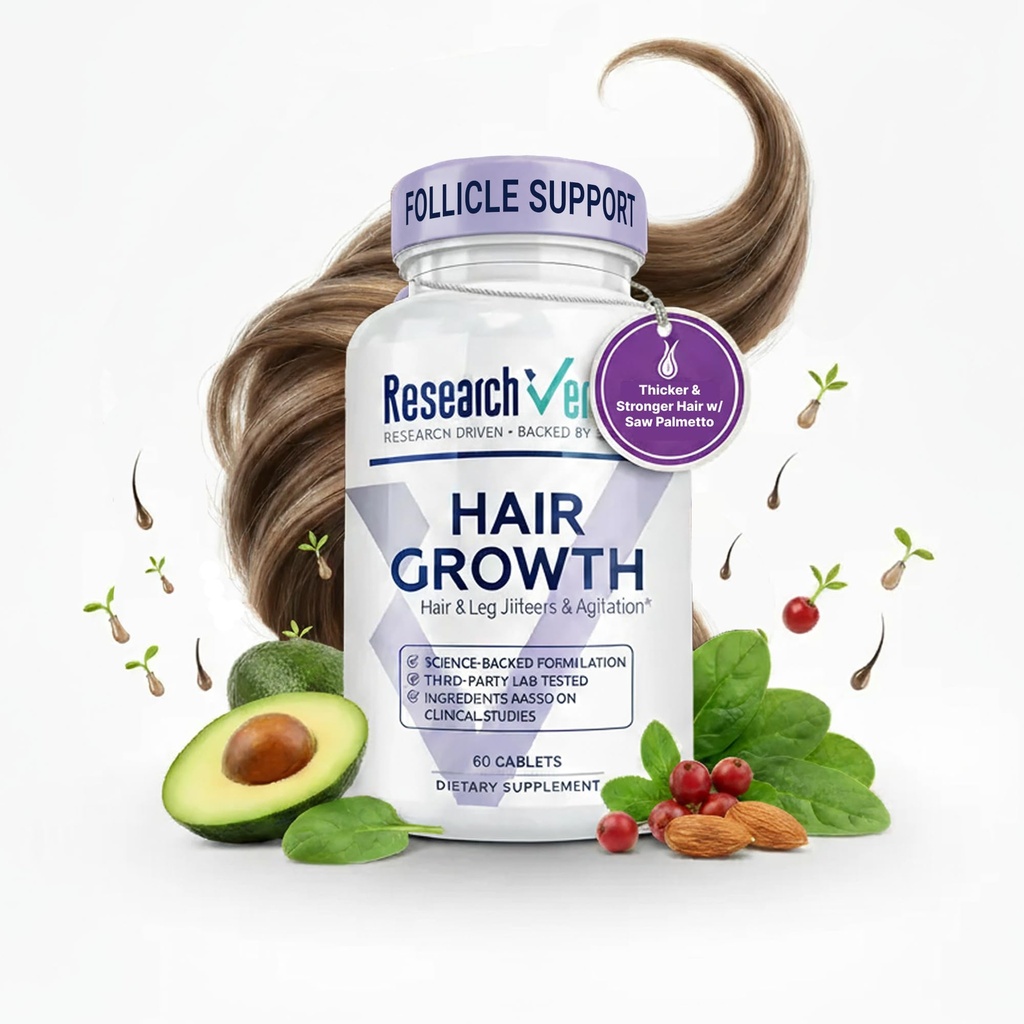Sostegno per la crescita dei capelli verificato - con Biotina, Blocchi DHT & Vitamine - Prevenzione per la crescita dei capelli e la perdita dei capelli, 1 bottiglia (1 Mese di alimentazione)