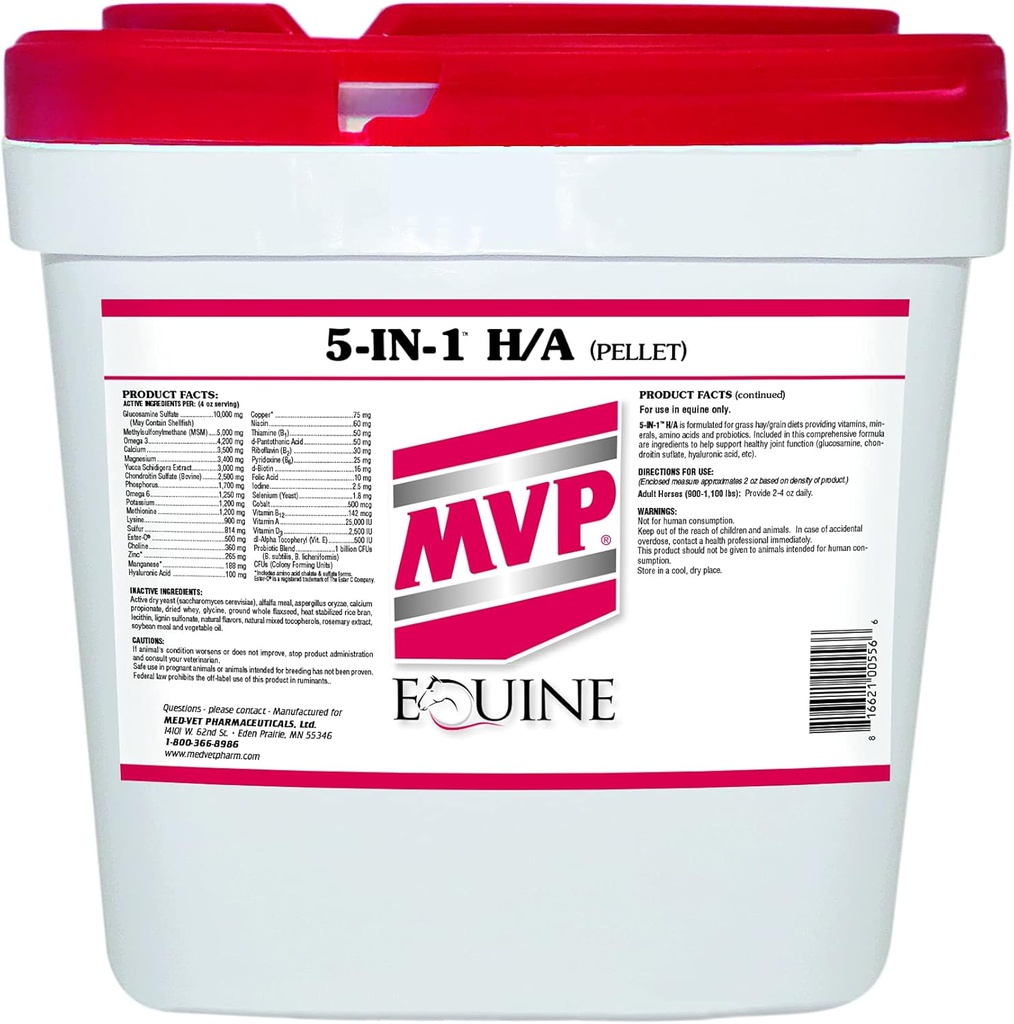 5-en-1 H/A (20lb) Tout en un soutien pour les chevaux.