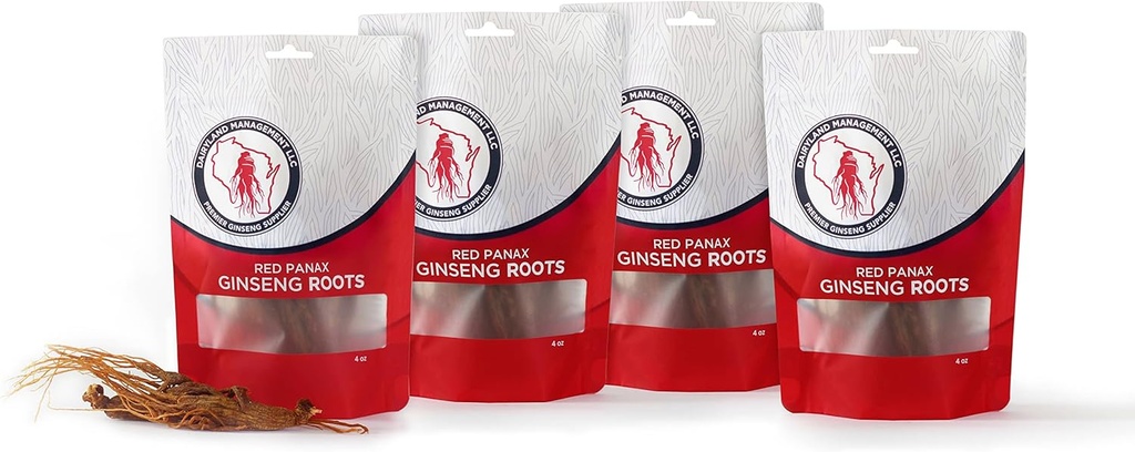 Dairyland Management LLC 16 oz Pack of Korean Panax Ginseng Root - Authentic Panax Ginseng - Non-GMO, Gluten Free Ginseng Root - Use Ginseng in Soup, Tea, Congee