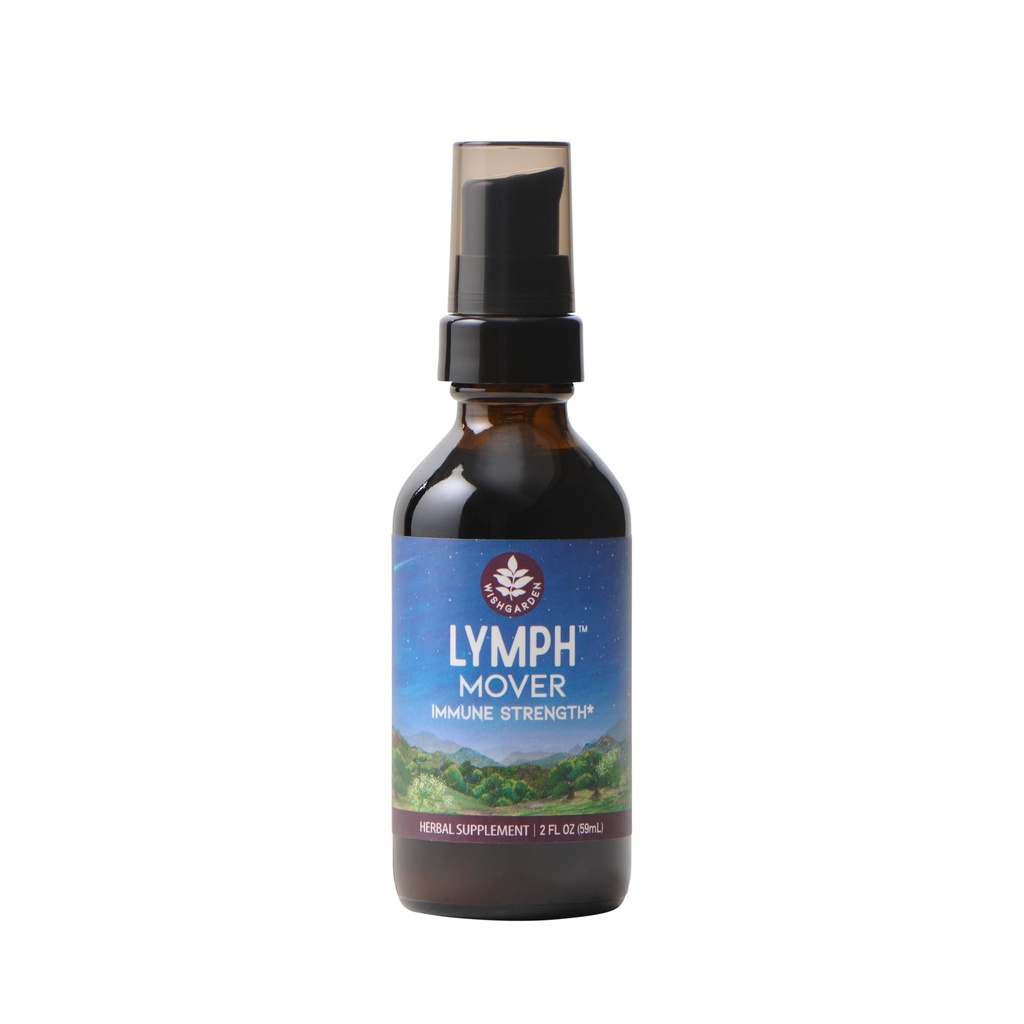 WishGarden Kräuter Lymph Mover Immunstärke - Natürliche Kräuter Lymphdrainage und Lymphatic Cleanse Supplement mit Echinacea für Immununterstützung, Unterstützt gesunde Lymphsystem Funktion, 2oz