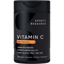 Integratore di vitamina C ad alta potenza per la ricerca sportiva - Capsule vegetali vegani per l'attività antiossidante e il supporto immunitario - Non OGM Verified & Gluten Free - Acido ascorbico Vitamina C 1000mg, 240 Count