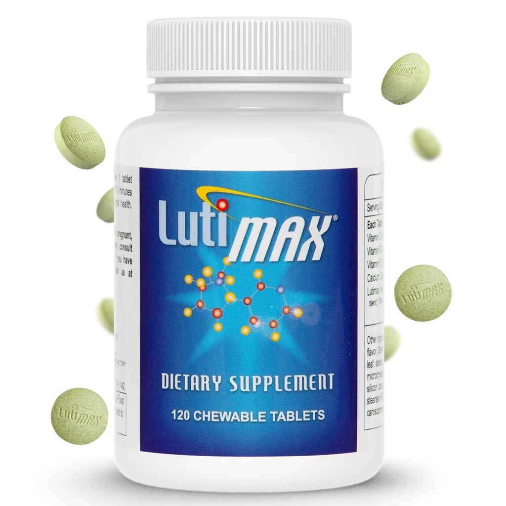 Lutimax Luteolin Complex w/Rutin - Suppléments pour le cerveau de soutien immunitaire - Bioflavonoïdes avec Vitamine C, D & E pour les problèmes articulaires, musculaires et diététiques - Supplément pour les antioxydants avec support immunitaire - 120 comprimés