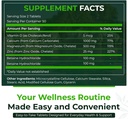 Conto Nutra 250 naturale, Integratore di zinco di magnesio di calcio con vitamina D3 per la resistenza del Bone, Salute di Nerve, Aiuta a migliorare la vibrazione migliore, senza glutine e senza zucchero, Complesso minerale essenziale