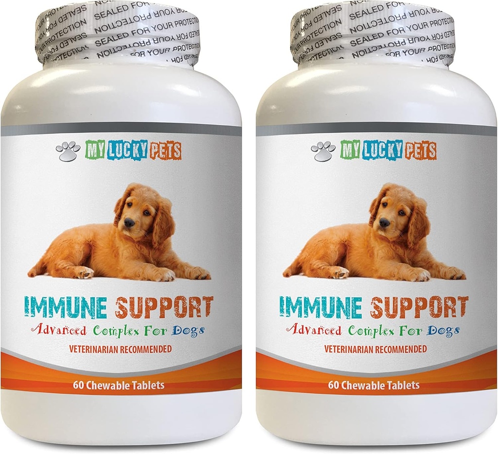 k9 Power Immune Dog - Dog Immune Support - Gesamte Gesundheit und Wellness Boost - ANTIOXIDANT - Lebergesundheit - Kurkuma für Hunde - 2 Flaschen (120 Bäume)