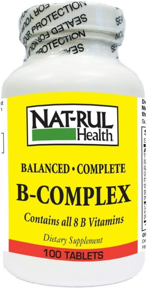 Comprimés complexes de vitamine B NAT-Rul 100 ea