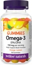 Webber Naturals Omega-3 Gummis 50 mg EPA/DHA · EPA/DHA, Orange · Kirsche · Zitronen, 90 Gummi