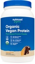 Nutricost Organic Vegan Protein Chocolate Peanut Butter (2 LB) - Glutenfrei, GMO-frei